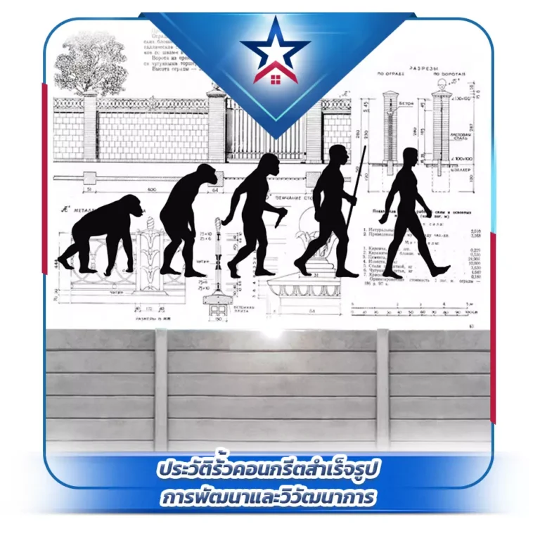 ประวัติรั้วคอนกรีตสำเร็จรูป การพัฒนาและวิวัฒนาการ
